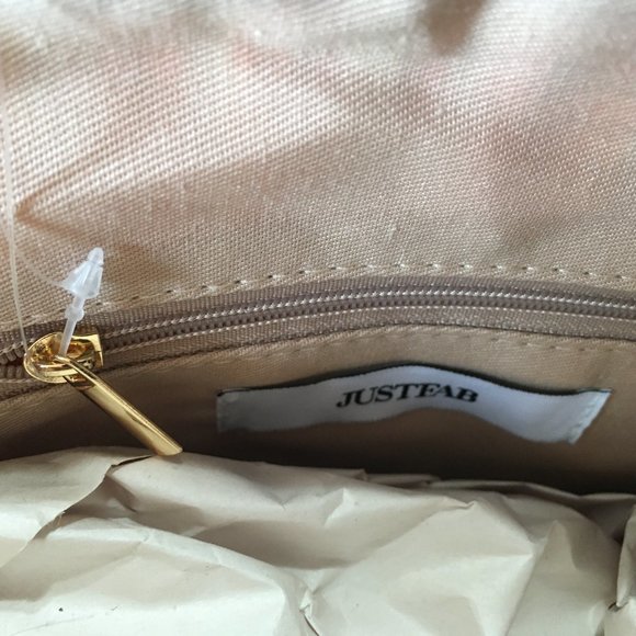 NWT JUSTFAB SATCHEL, OUT OF OFFICE, COGNAC MULTI - Picture 6 of 11